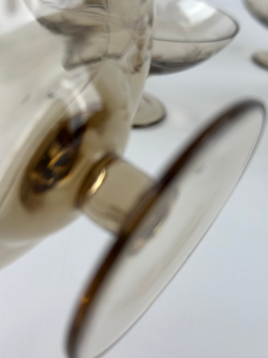 Kumela Finland – vintage jalalliset lasikulhot, 6 kpl