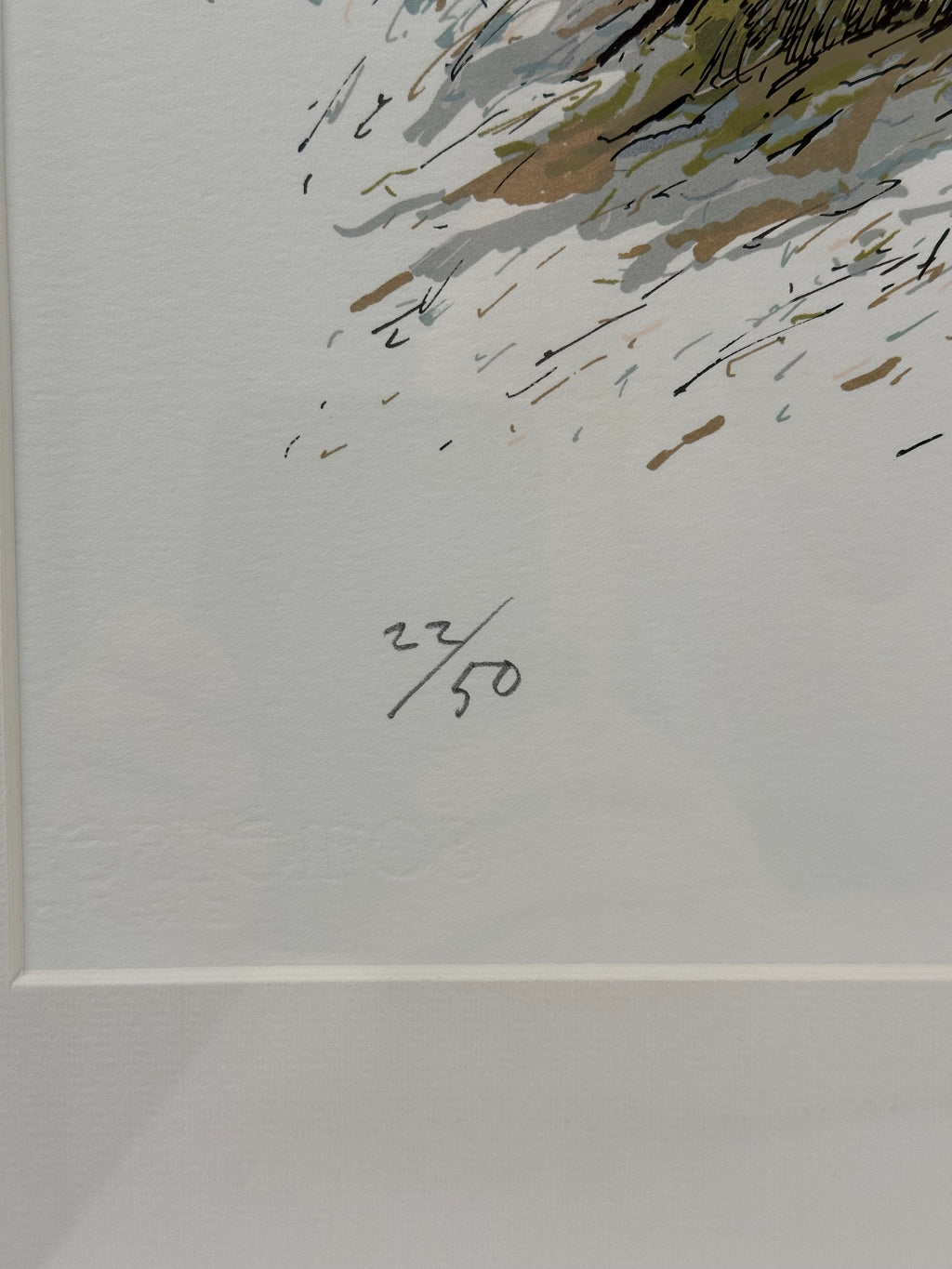 Raimo Kanerva – Grafiikan vedos (1984), numeroitu 22/50