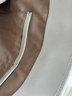 Michael Kors Jet Set Travel Tote – vaalea nahkalaukku