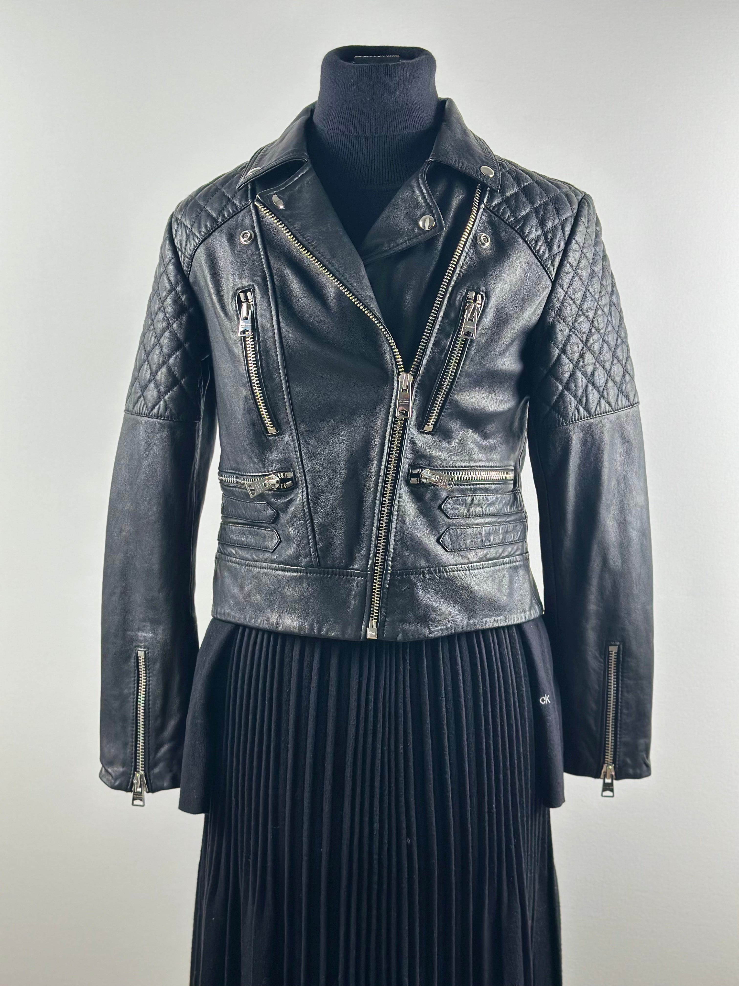 AllSaints Nysa Biker – nahkatakki, koko 38