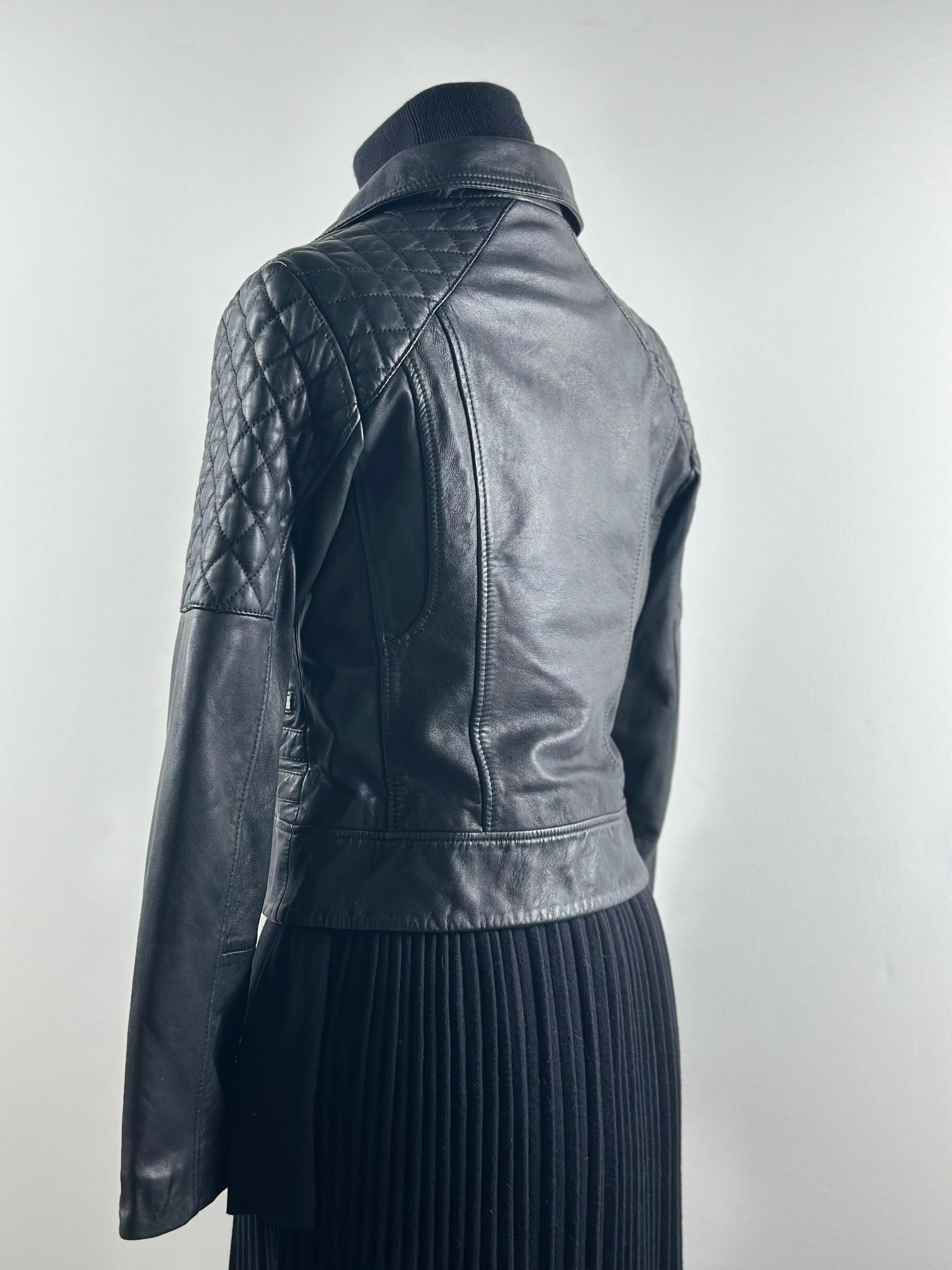 AllSaints Nysa Biker – nahkatakki, koko 38