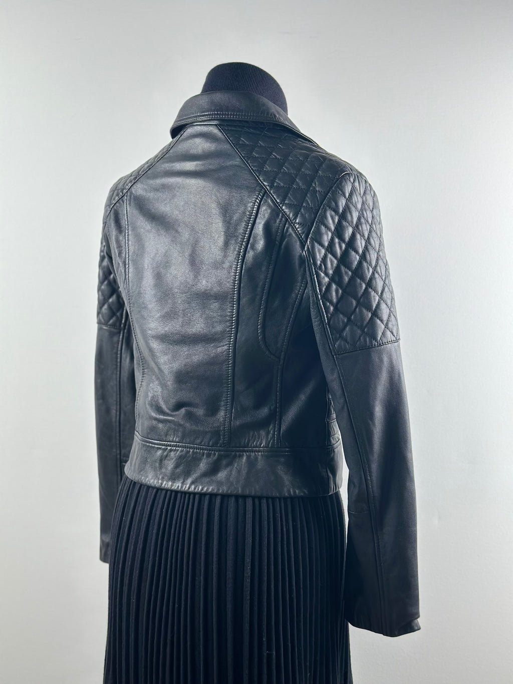 AllSaints Nysa Biker – nahkatakki, koko 38