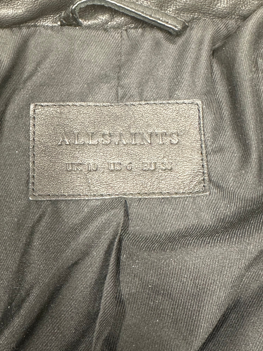 AllSaints Nysa Biker – nahkatakki, koko 38