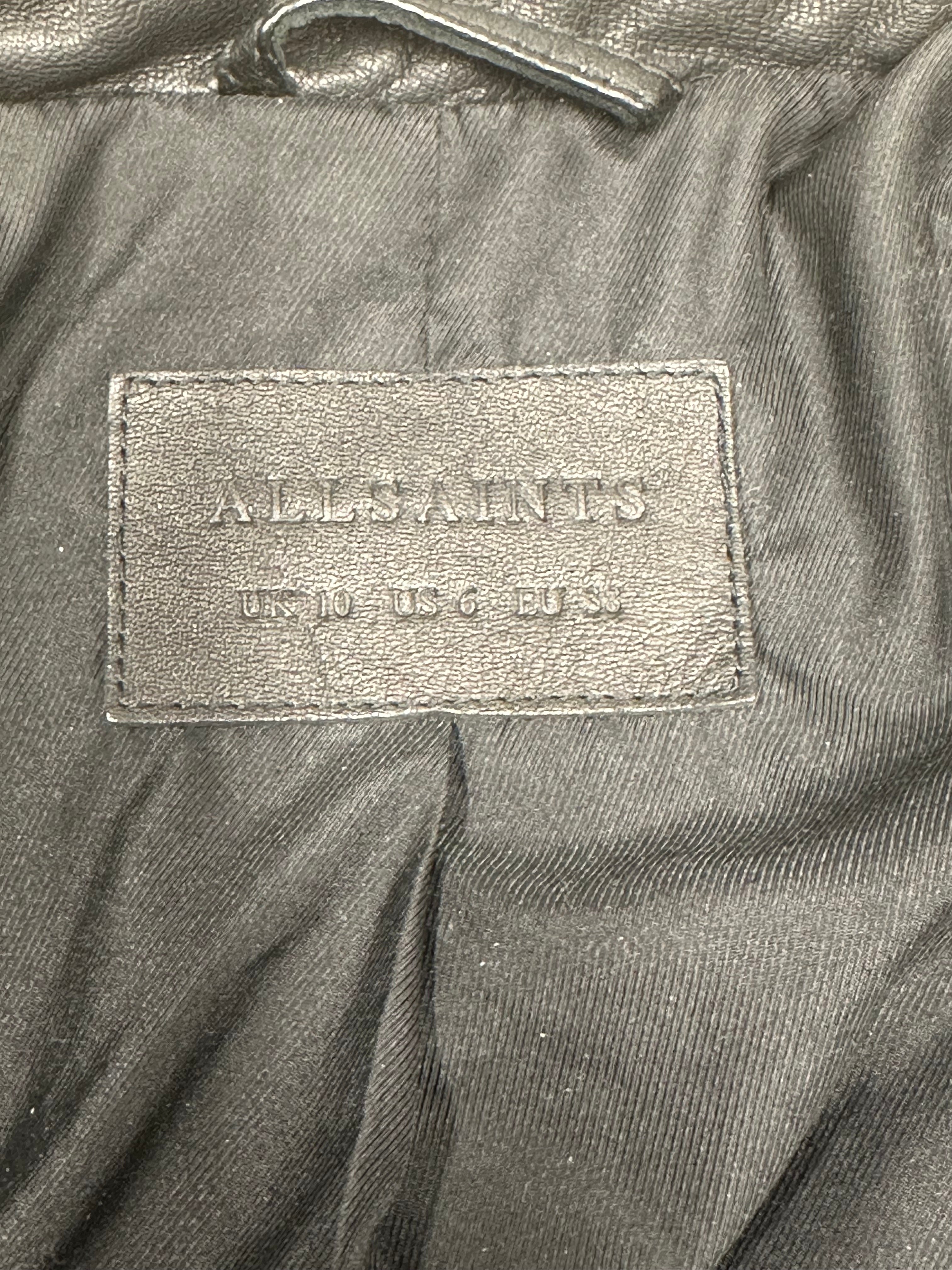AllSaints Nysa Biker – nahkatakki, koko 38