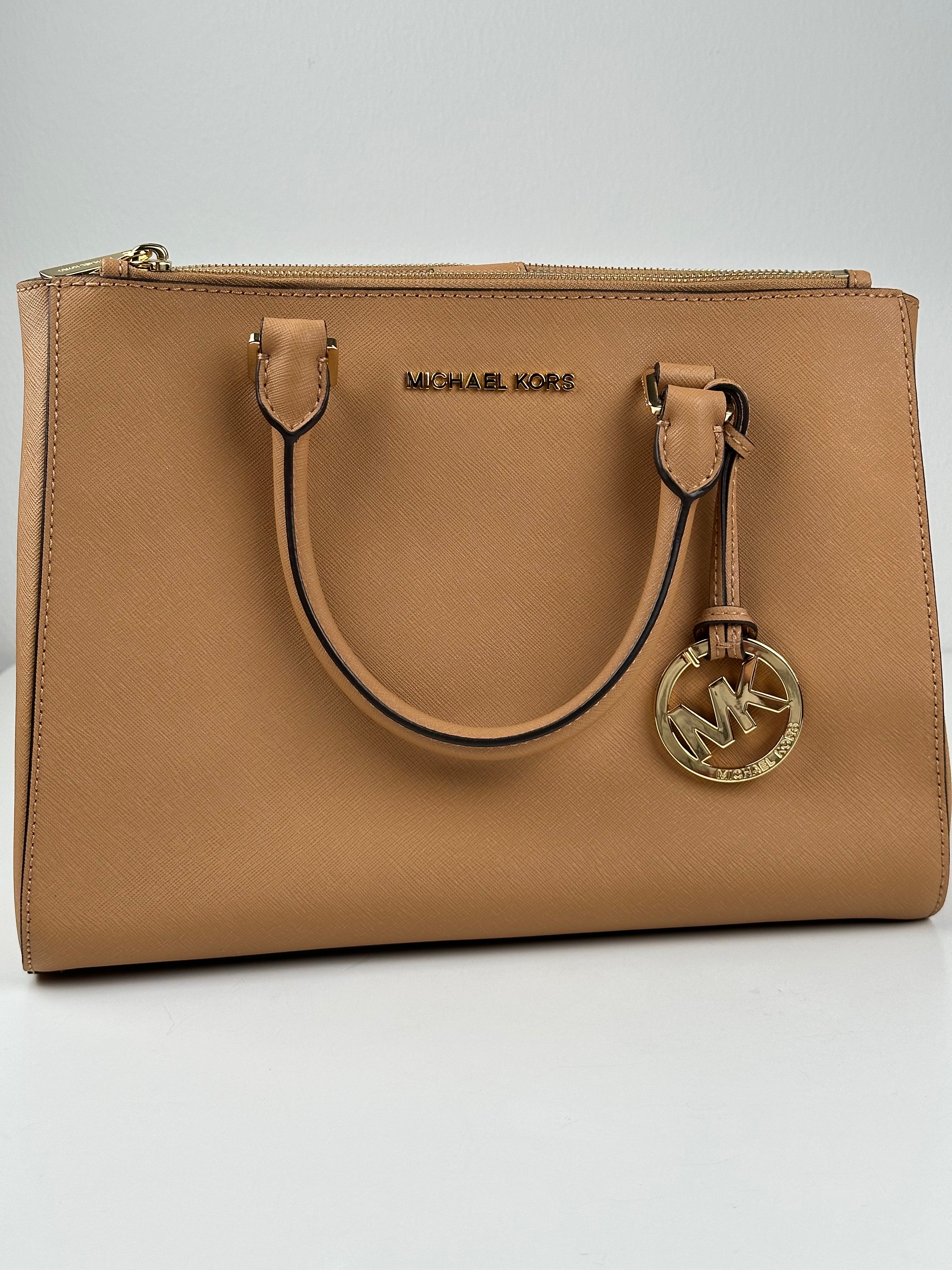 Michael Kors Marilyn Medium Saffiano Leather Satchel