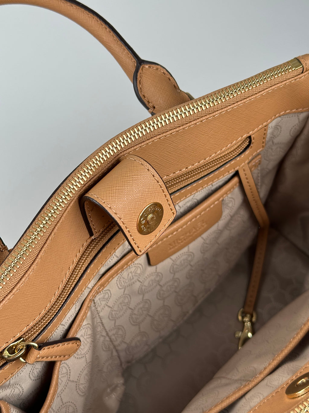 Michael Kors Marilyn Medium Saffiano Leather Satchel