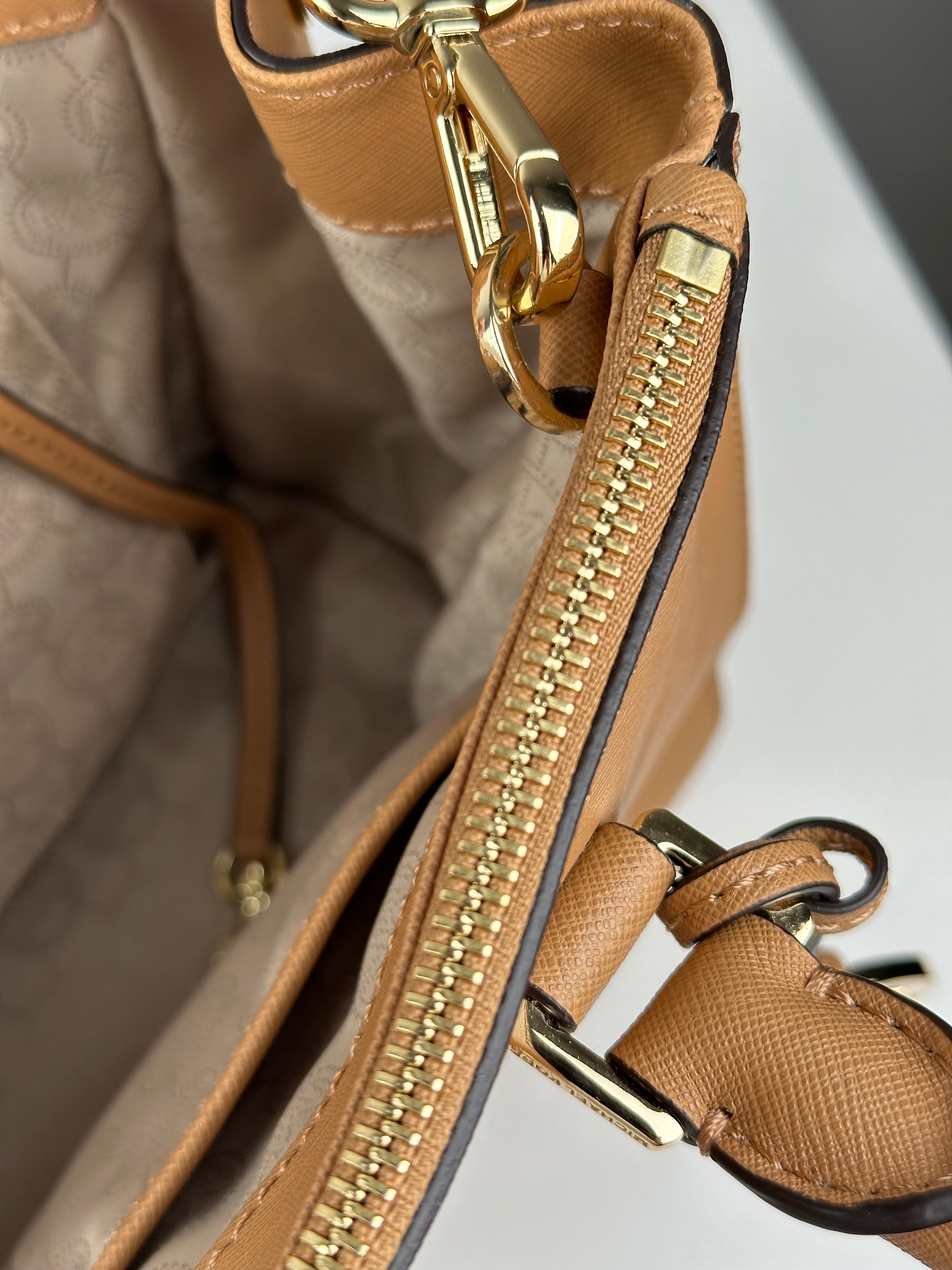 Michael Kors Marilyn Medium Saffiano Leather Satchel