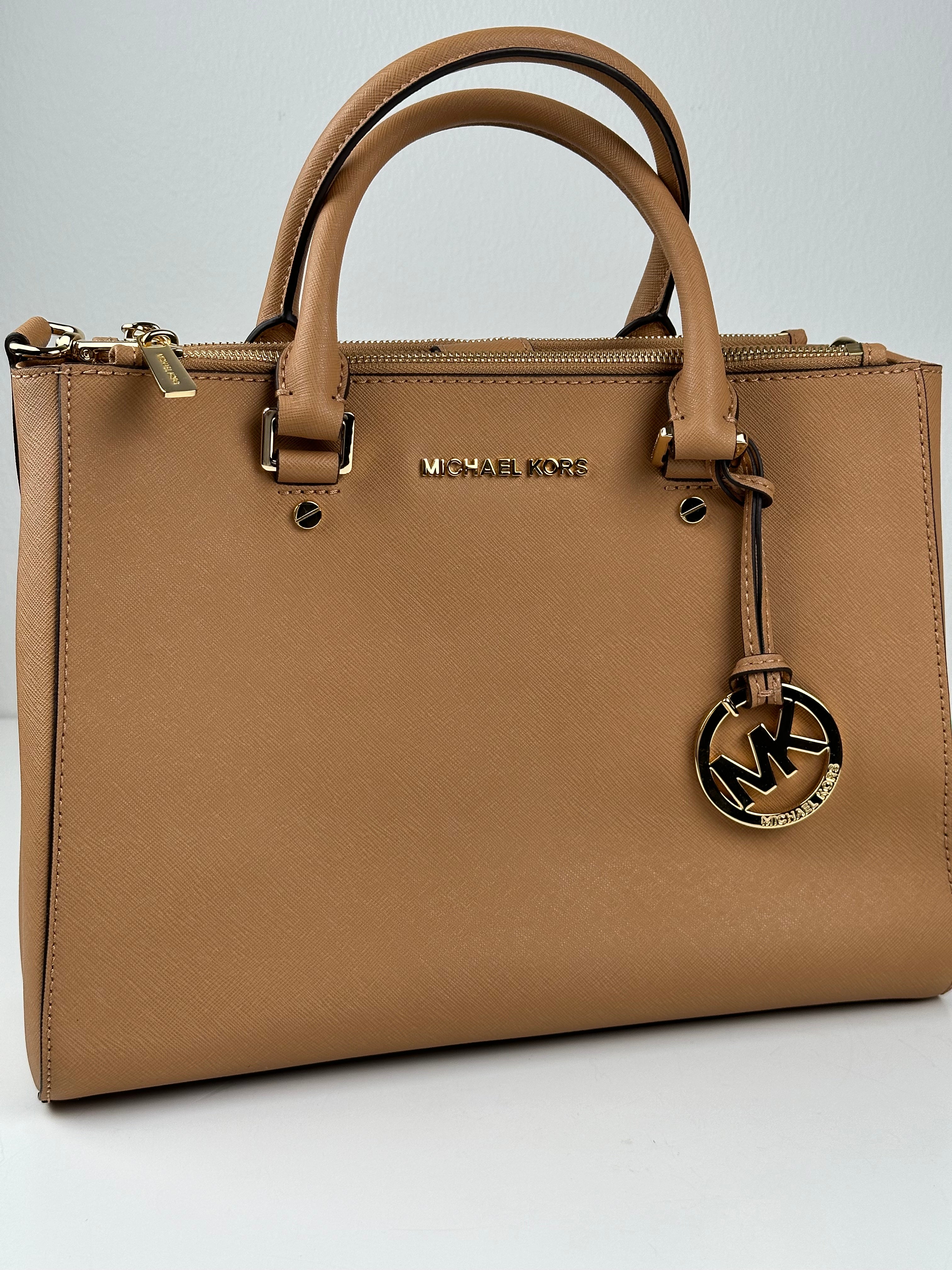Michael Kors Marilyn Medium Saffiano Leather Satchel