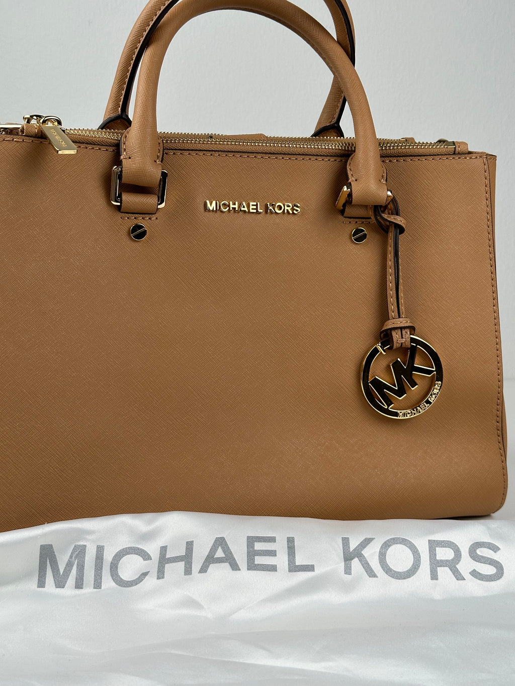 Michael Kors Marilyn Medium Saffiano Leather Satchel