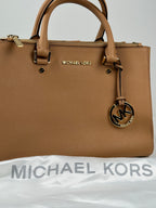 Michael Kors Marilyn Medium Saffiano Leather Satchel