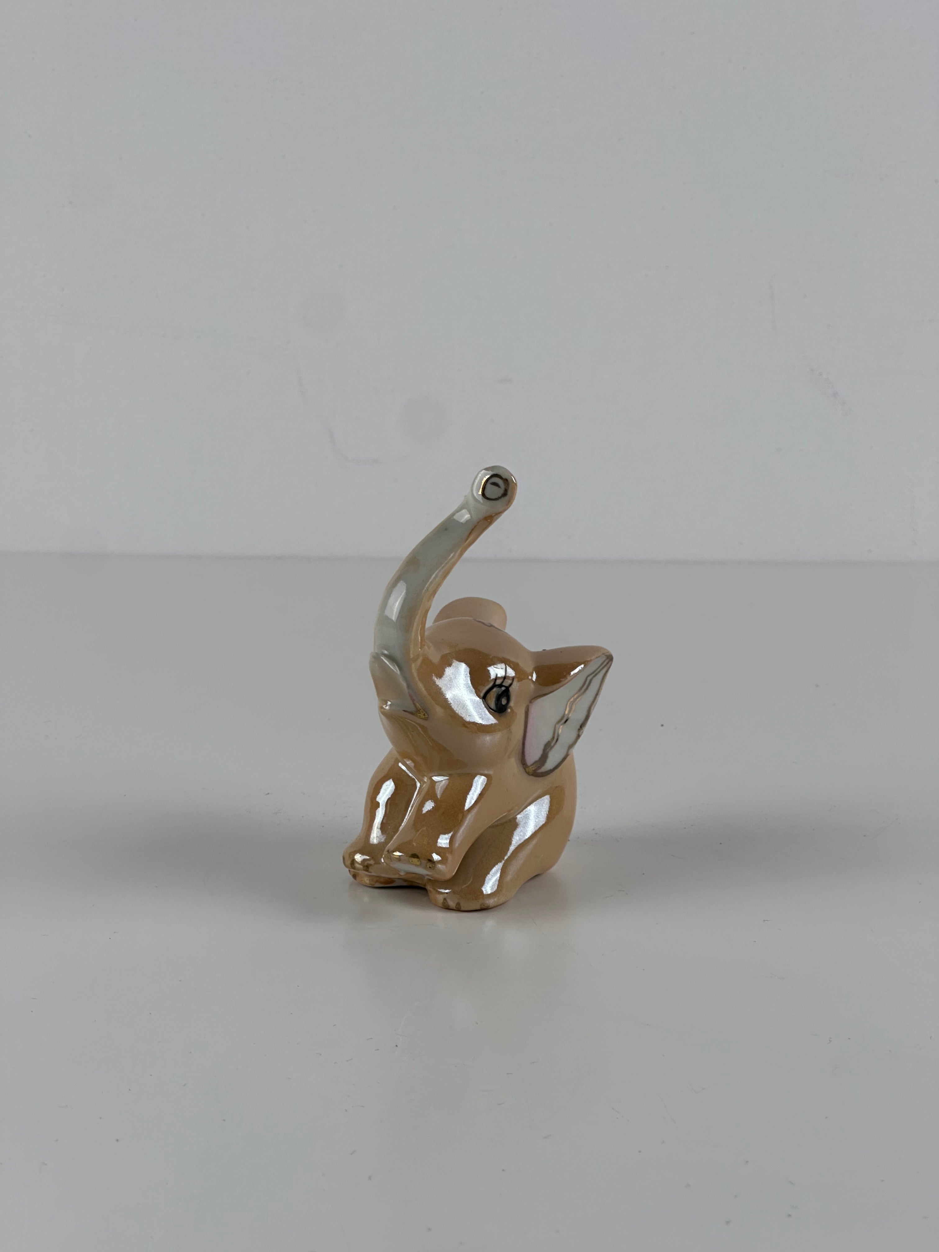 Vintage keramiikka elefantit – 4 kpl setti