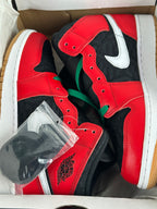 Air Jordan 1 Mid SE (GS) – Black / Fire Red / Malachite – EU 38