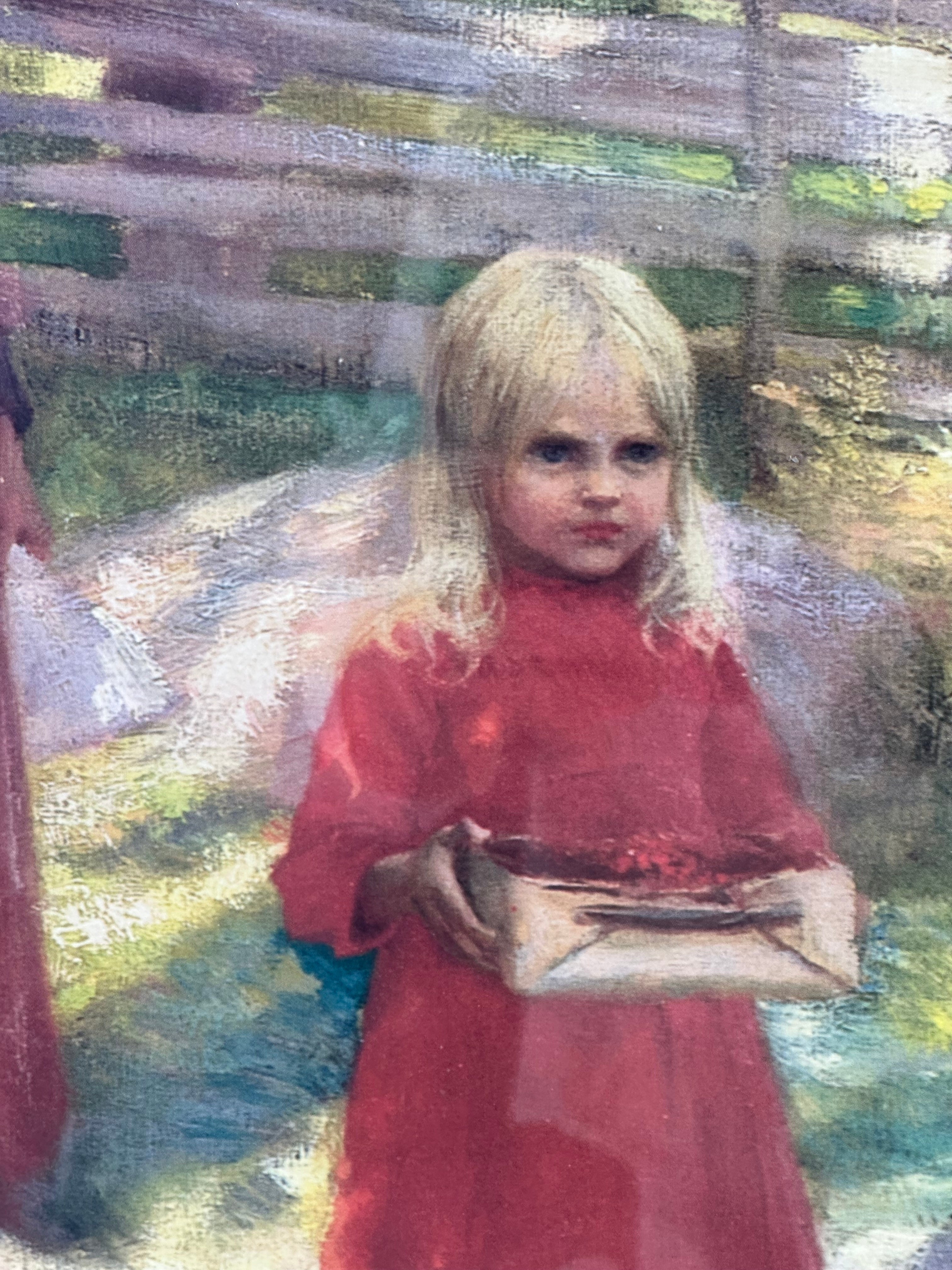 Albert Edelfelt “Mansikoita” – sisustustaulu / galleriavedos