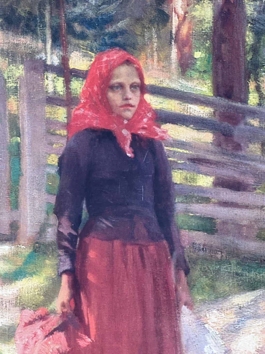 Albert Edelfelt “Mansikoita” – sisustustaulu / galleriavedos