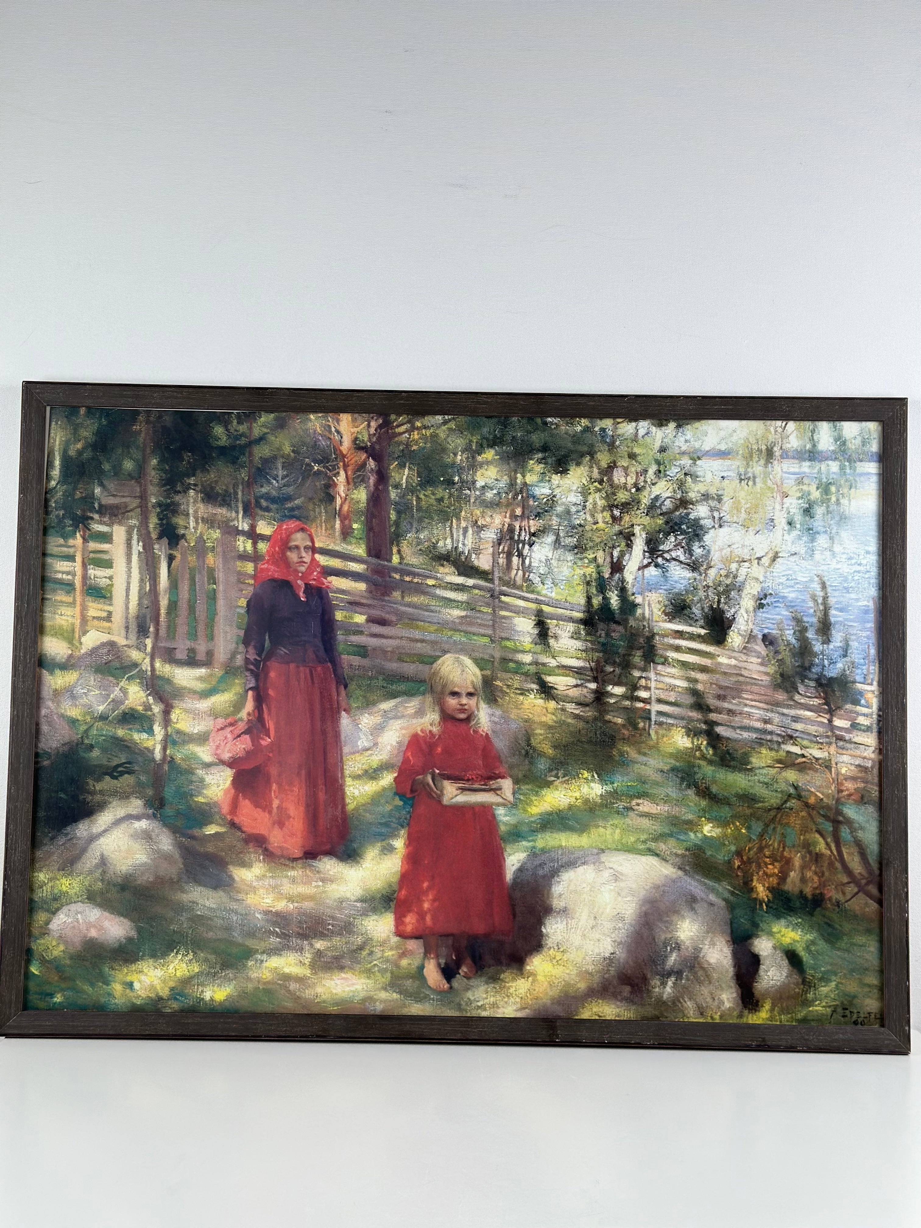 Albert Edelfelt “Mansikoita” – sisustustaulu / galleriavedos