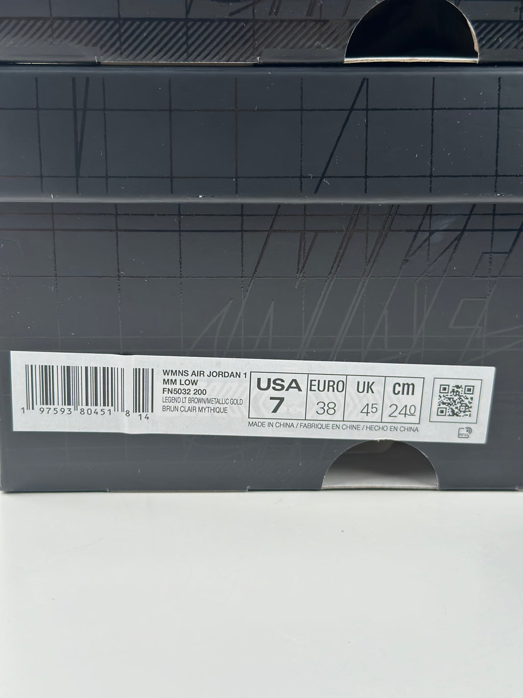 WMNS Air Jordan 1 MM Low "Legend Dune / Metallic Gold"