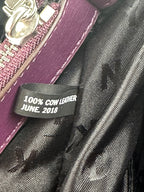 DKNY – luumunvioletti nahkainen käsilaukku