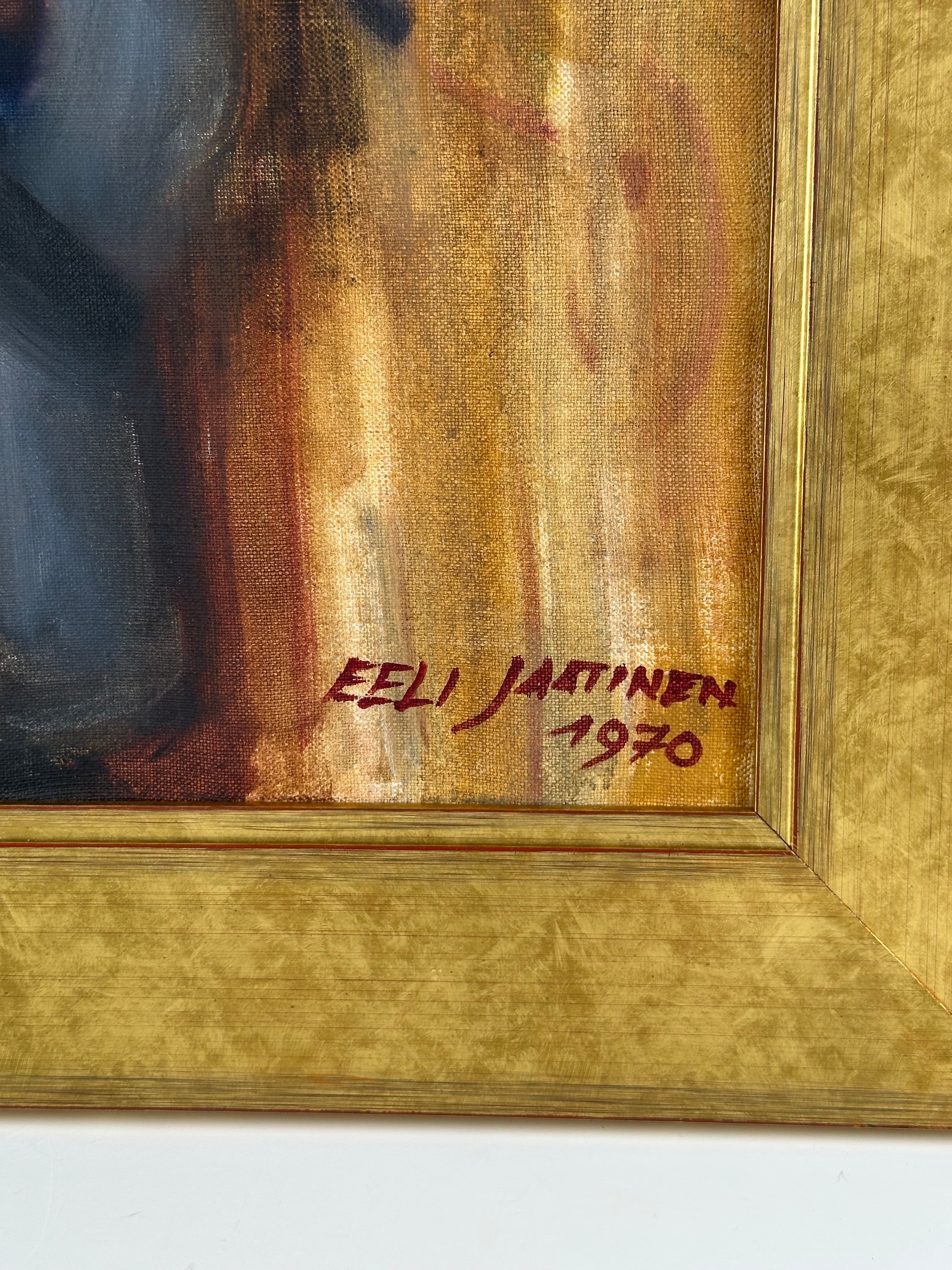 Eeli Jaatinen (1970) – Alkuperäinen öljymaalaus, kehystetty