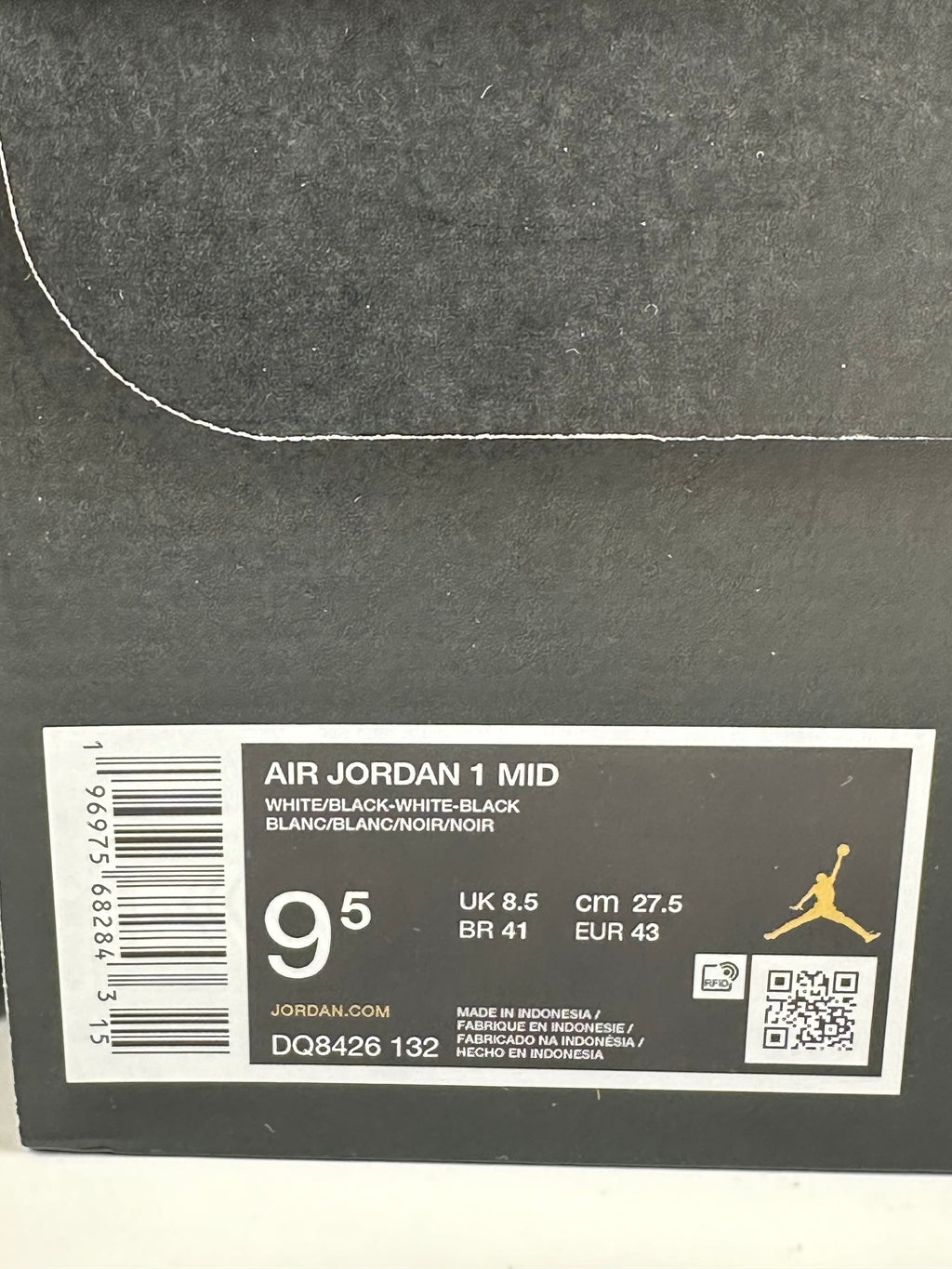 Air Jordan 1 Mid White/Black