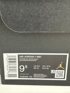 Air Jordan 1 Mid White/Black