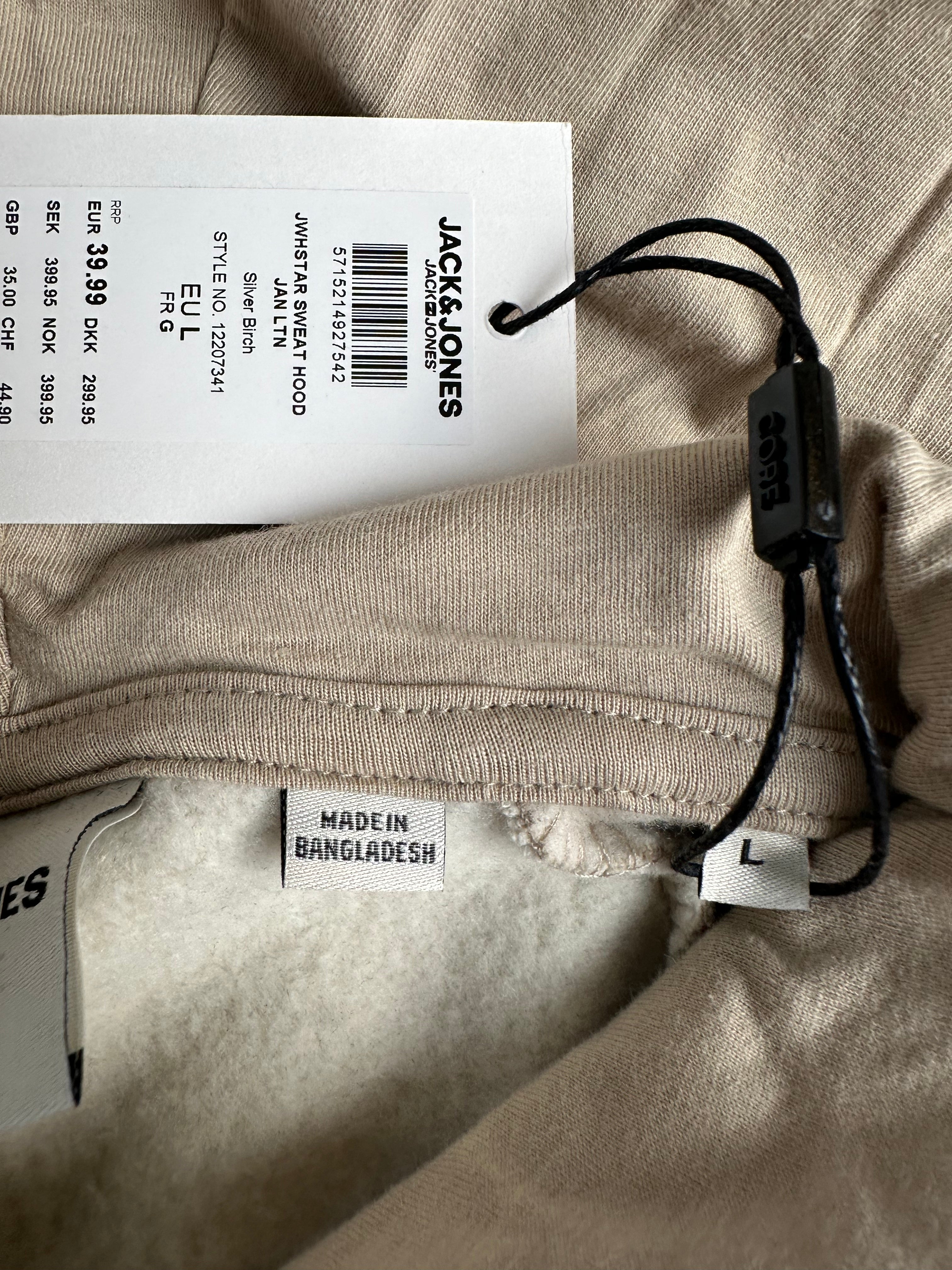 Jack & Jones -huppari – Silver Birch