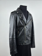 Deadwood musta biker-nahkatakki