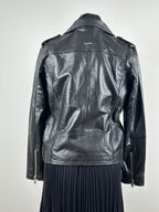 Deadwood musta biker-nahkatakki