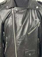 Deadwood musta biker-nahkatakki