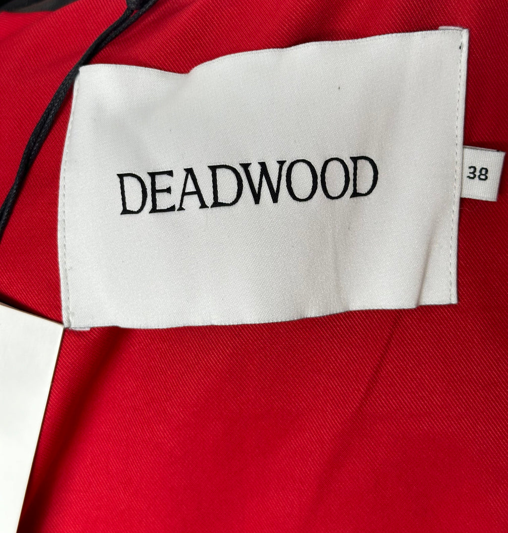 Deadwood musta biker-nahkatakki