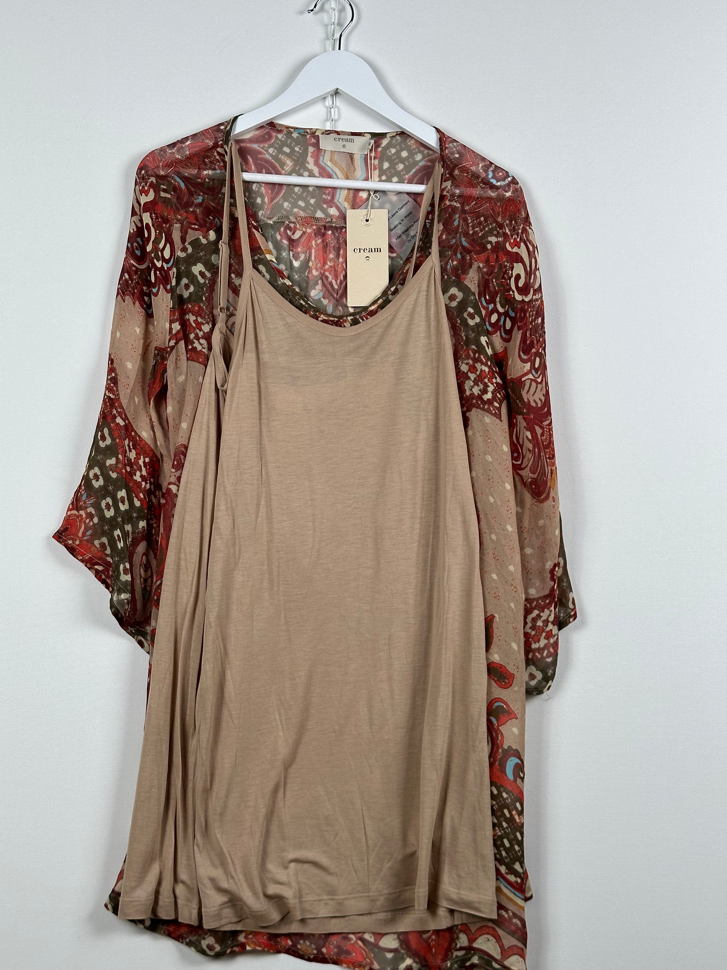 Cream SannieCR Tunic – uusi boheemi tunika, koko 38