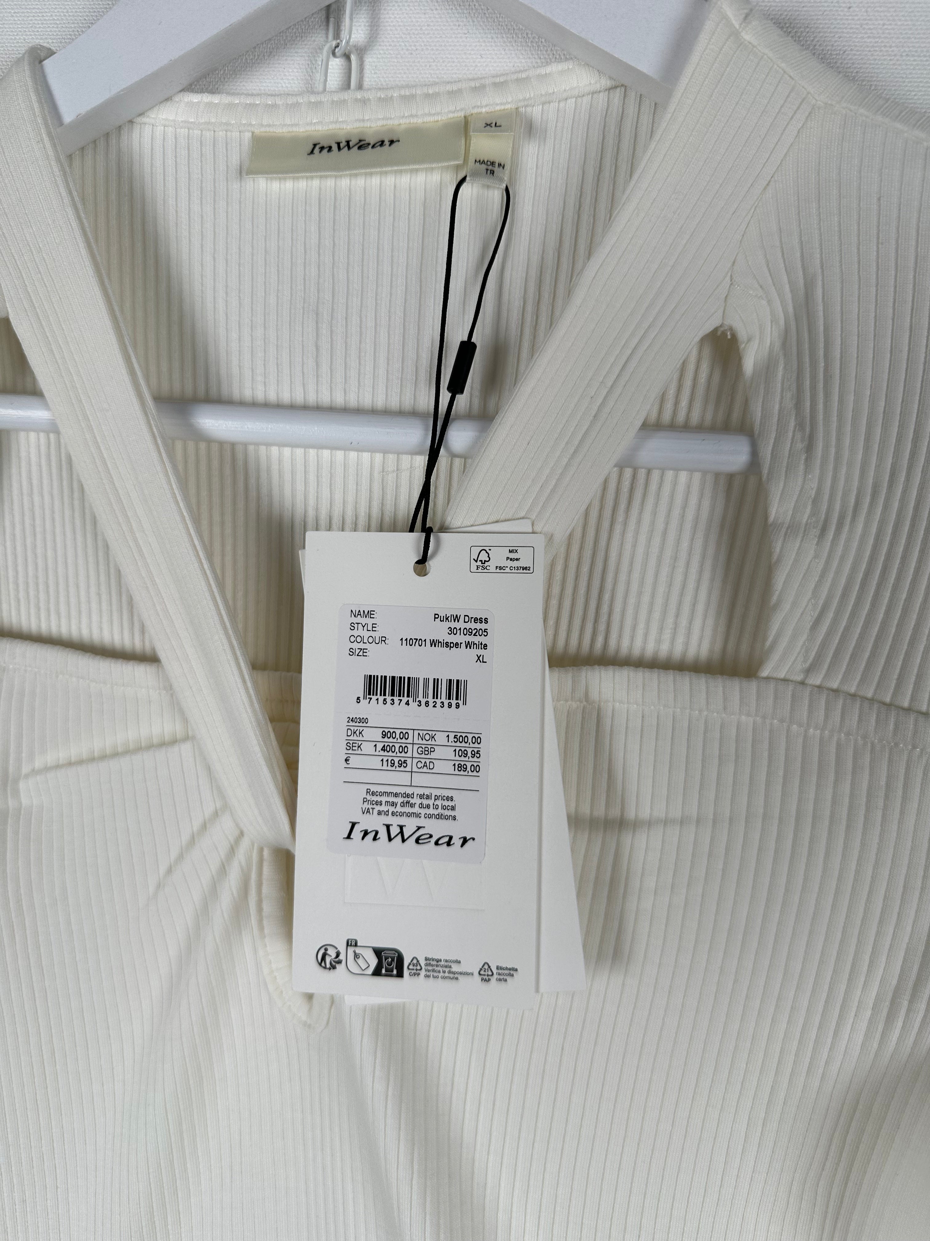 InWear PukiW Dress – Whisper White mekko