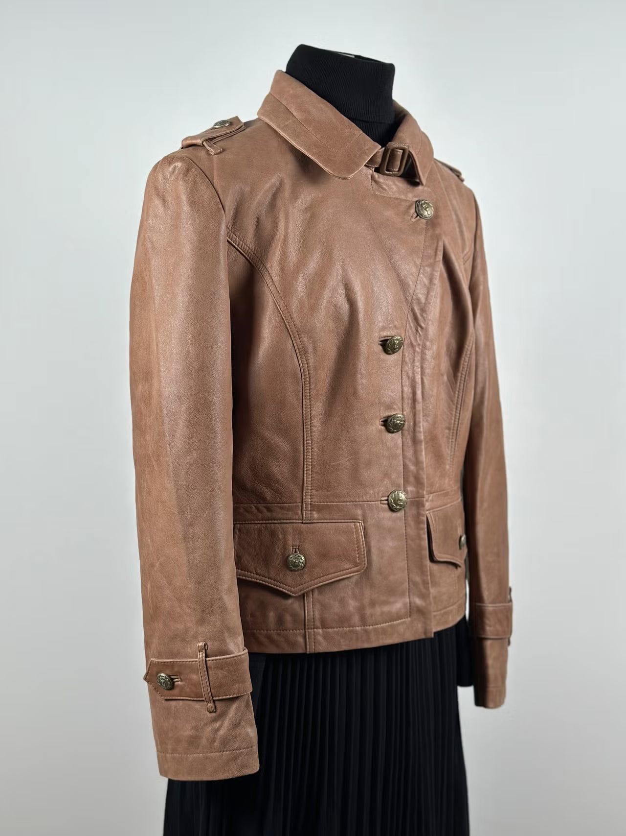 LSF Leather Sound -naisten vintage-nahkatakki