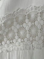 ONLY valkoinen viskoosimekko 3/4-hihoilla