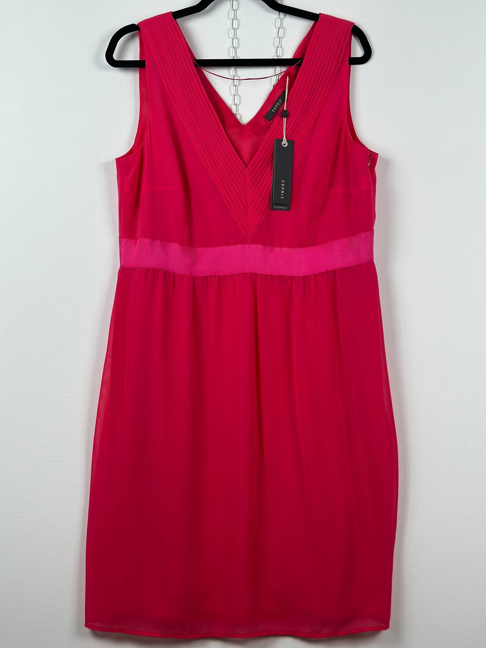 Esprit kirkkaanpinkki juhlamekko, koko 44