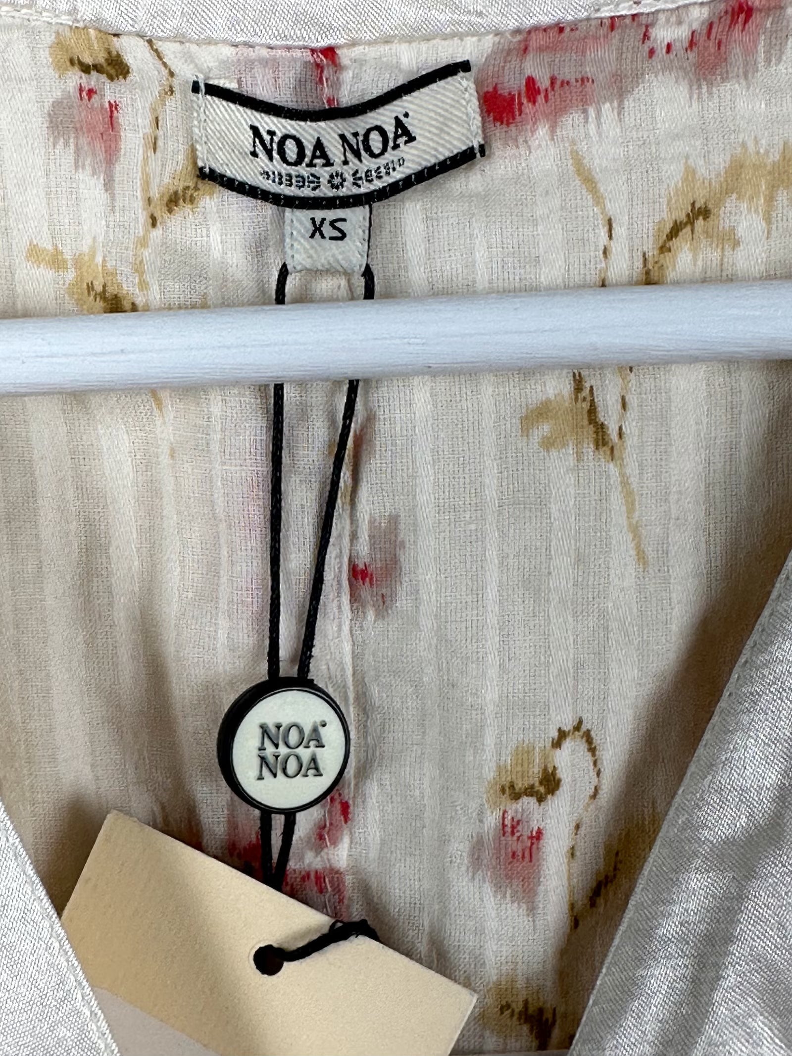 Noa Noa vaalea puuvillamekko (XS)