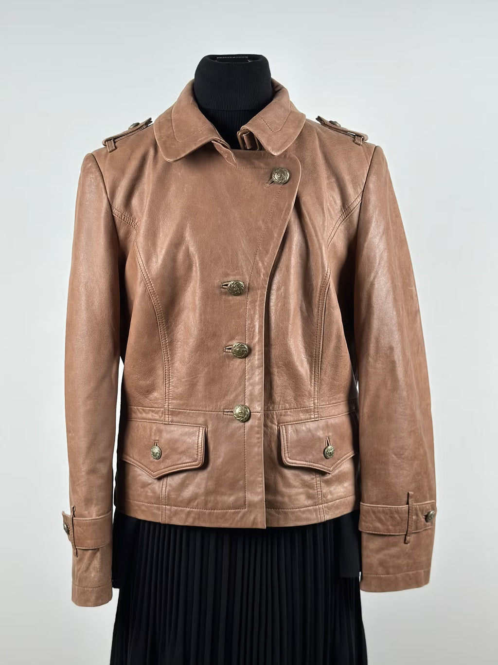 LSF Leather Sound -naisten vintage-nahkatakki