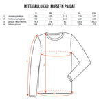 BumStyle Pitkähihainen bambupaita – musta/oranssi